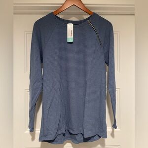 FORTUNE + IVY
Willow Long Sleeve Brushed Zip Detail Knit Top